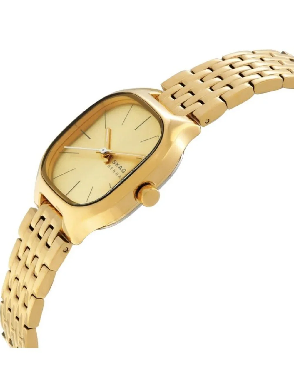 NWT Skagen Mellem Lille Quartz Gold Dial Ladies Watch
